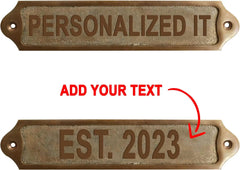 Premium Brass Door Plaque in Two Finishes