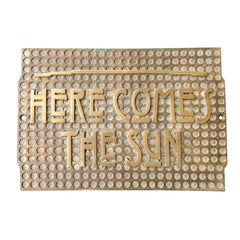 Large brass signage plate for office or shop