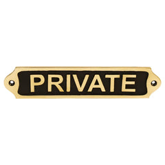 Private Brass Plaque 22*5 PBP12