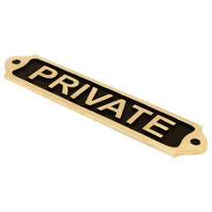 Private Brass Plaque 22*5 PBP12