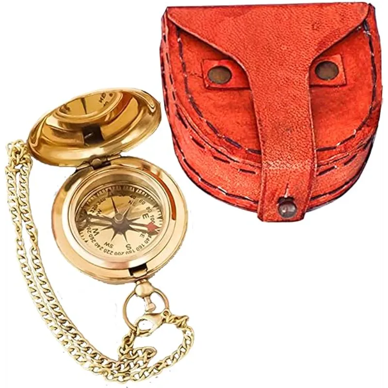 Push Button Compass Push Button Brass Compass for Gifts PBC93