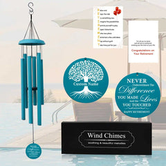 Retirement Wind Chime light blue