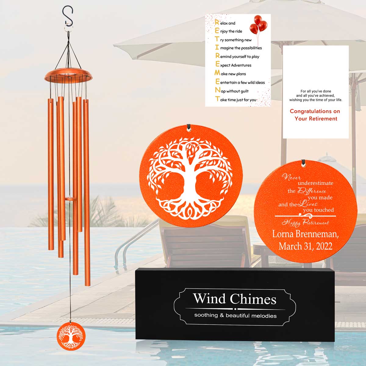 Retirement Wind Chime WCP014