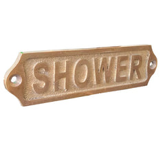 Shower Brass Plaques 22x5 cm
