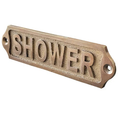 Shower Brass Plaques 22x5 cm