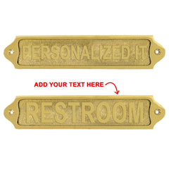 Polished Brass Door Nameplate