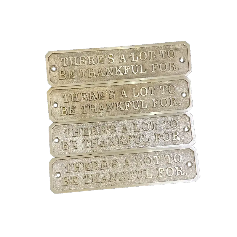 Brass Name Plaque for Office Door