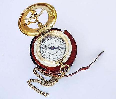 Sundial Compass with Leather CaseBC0038