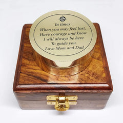 Sundial Compass Gift From Mom and Dad SBC96