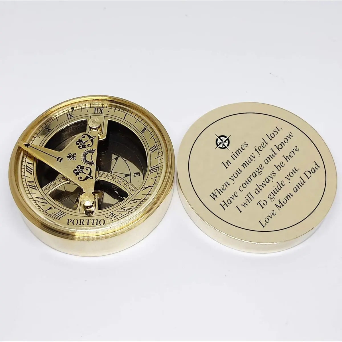 Sundial Compass Gift From Mom and Dad SBC96