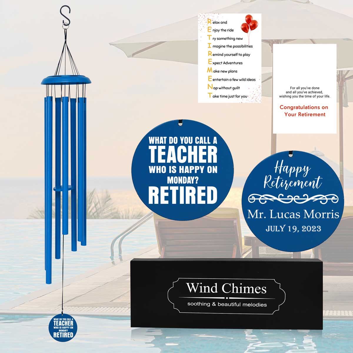 Teacher Retirement Wind Chimes RWC52