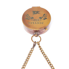 Titanic Flat Brass Compass BC120