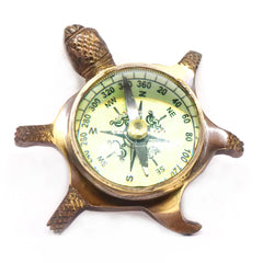 Tortoise Shape Nautical Brass Compass TBC122