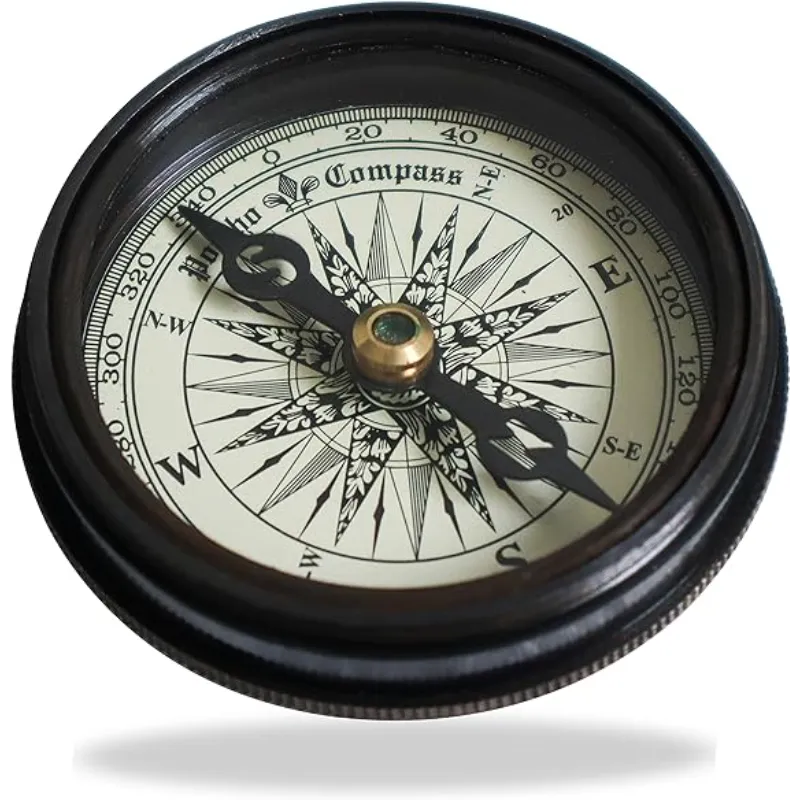 BOUSSOLE VINTAGE EN laiton nautique - Boussole de poche militaire de la BOUSSOLE VINTAGE EN laiton nautique - Boussole de poche militaire de la