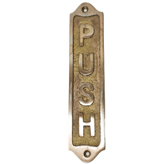 Ensemble de plaques push-pull en laiton 22x5 cm