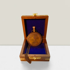 Brass Pocket Chain Watch with Custom Engraving BPCW15
