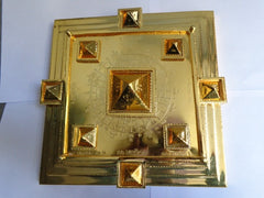 Shree Yantra chapado en oro SY01