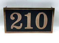 Brass Address Plaque – Custom Engraved House Number & Name Plate