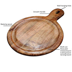 Multipurpose Wooden Pizza Platter Chopping Board WCB01