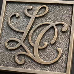 Custom engraved brass and bronze plaques for outdoor and indoor signage
