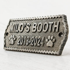 Custom brass name sign for home or office door
