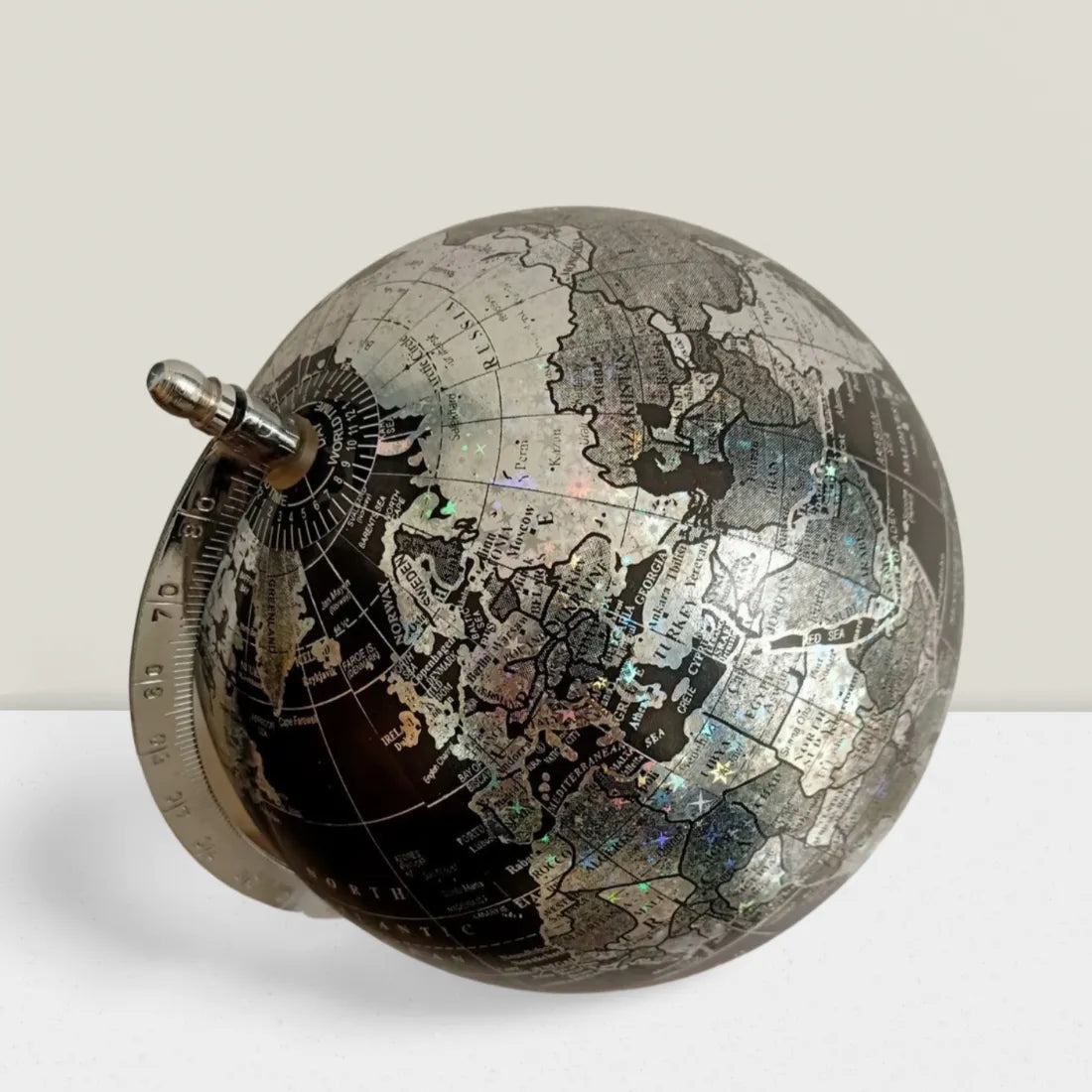 classic heritage world globe for office