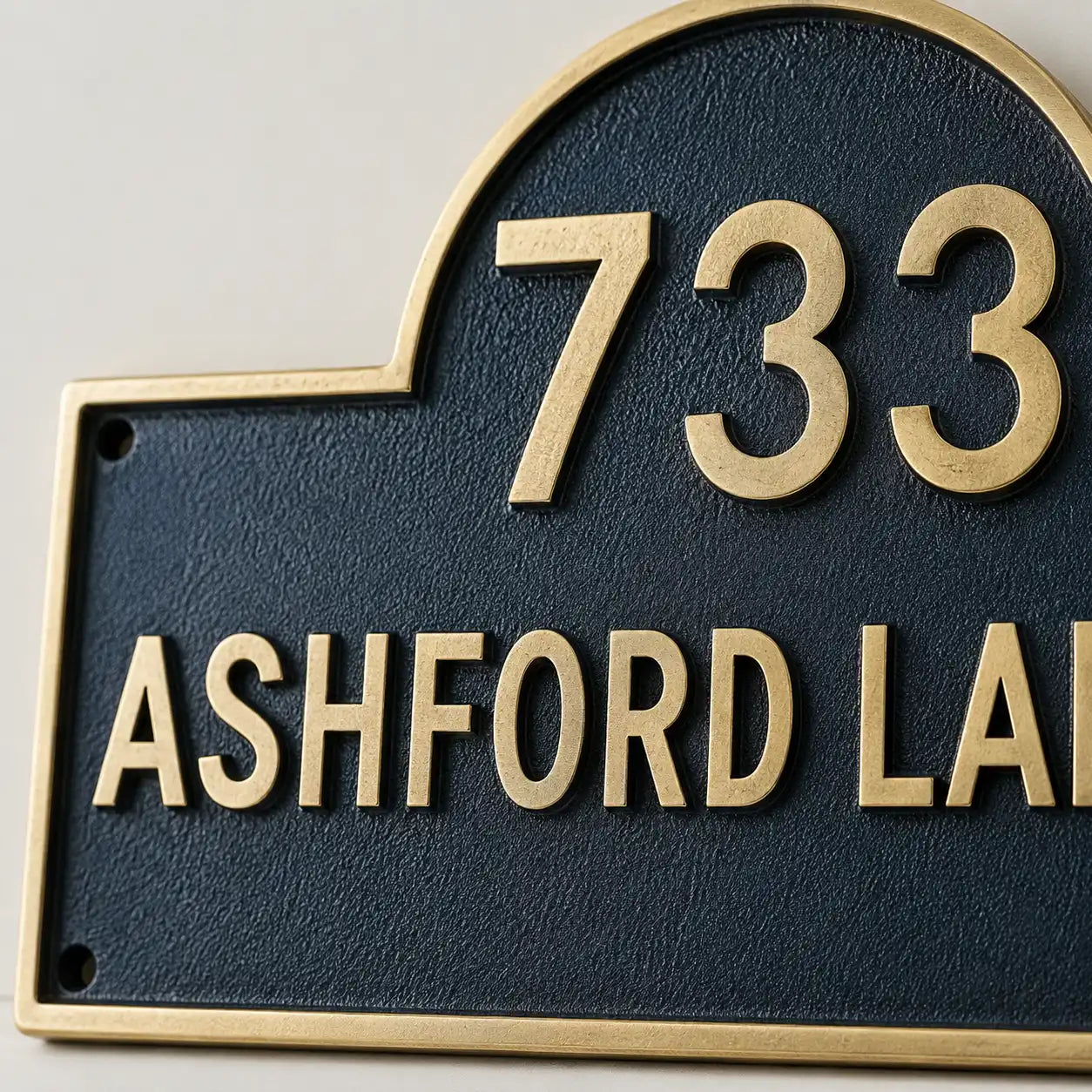 Personalized house number signs for front door, gate, or mailbox
