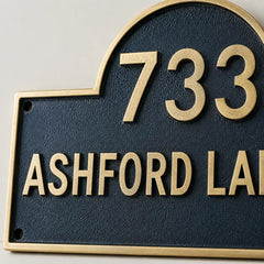 Personalized house number signs for front door, gate, or mailbox