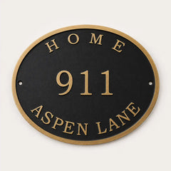 Solid brass plaque crafted for indoor and outdoor use