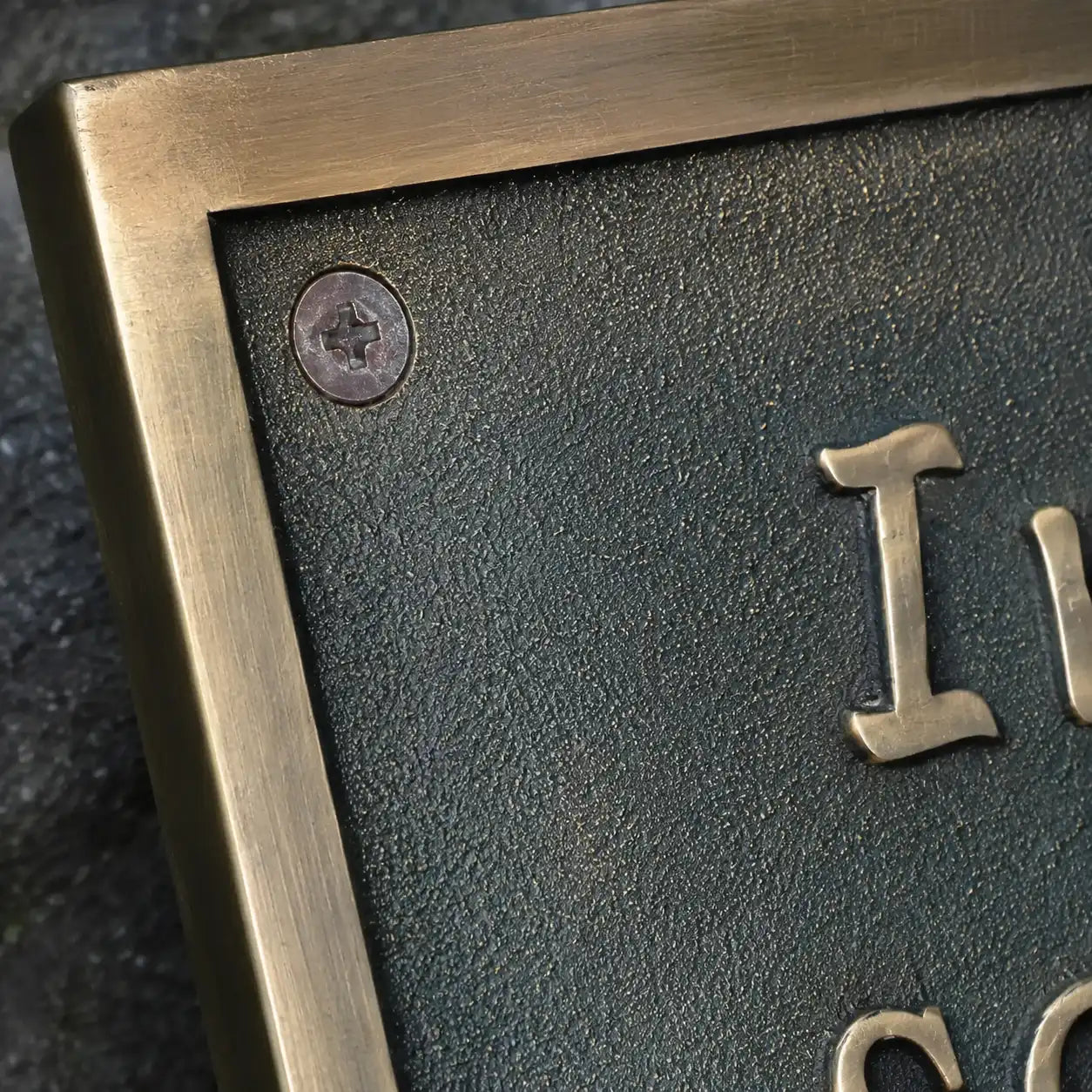 Engraved bronze memorial plaque for parks, gardens, or cemeteries
