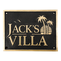 The Coachhouse Brass Plaque - Timeless Elegance for Your Home