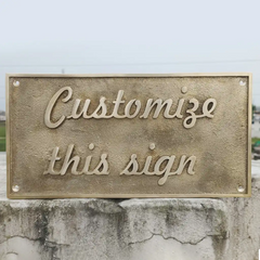 Custom text brass plaque | Custom text brass plaque