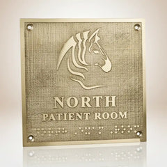 brass address plaque custom engraved