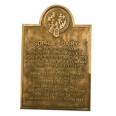 arched memorial plaque bronze