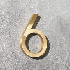 personalized brass address sign