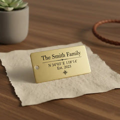 solid brass custom tag