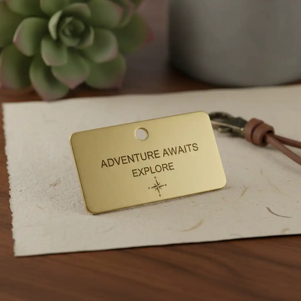 custom brass name tag