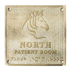 engraved brass home address plate