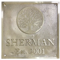Solid brass engraved nameplate | Custom business logo brass plaque | personalized engraved brass signage