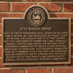 engraved historical building plaque