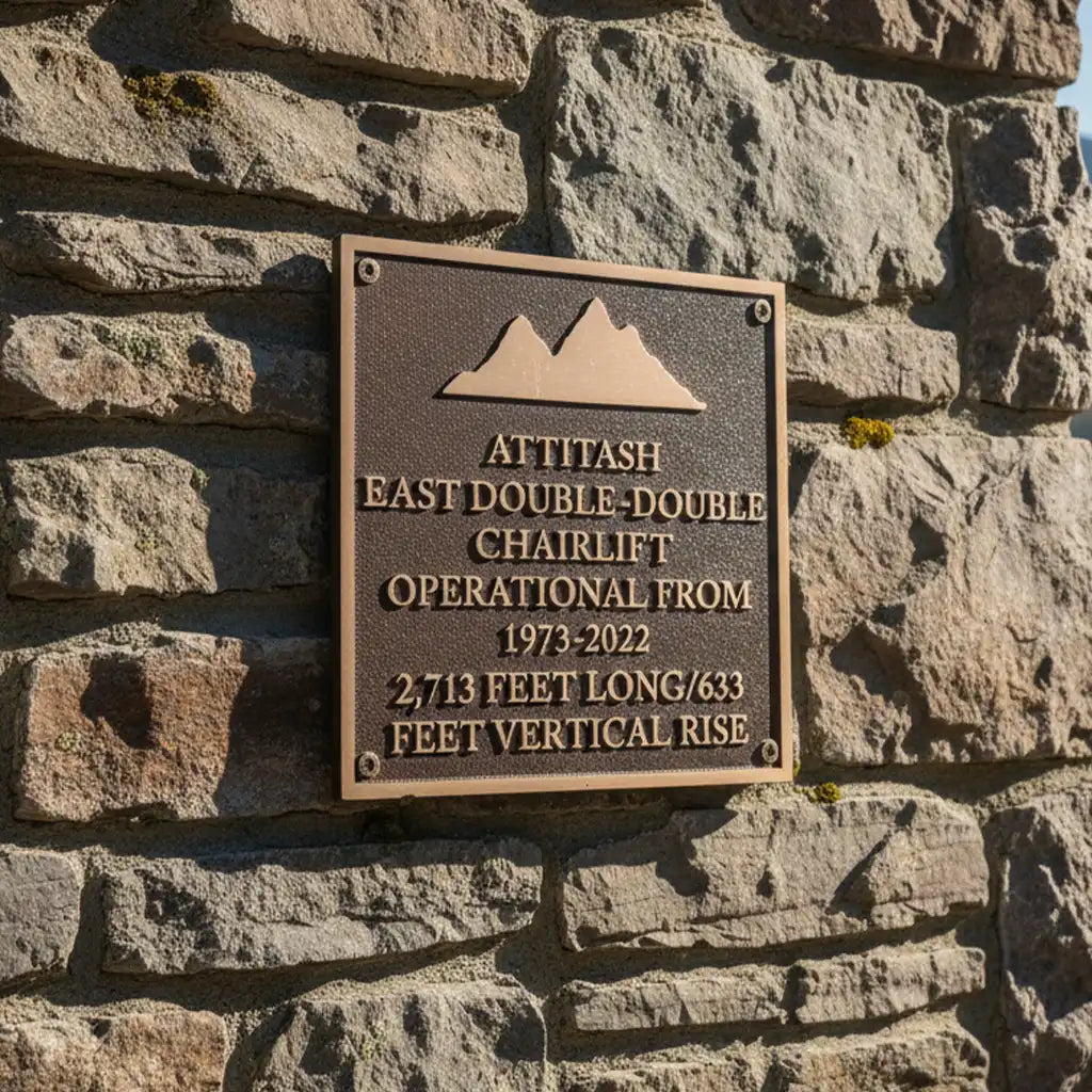 personalized bronze remembrance plaque on a stone wall commemorative Plaque