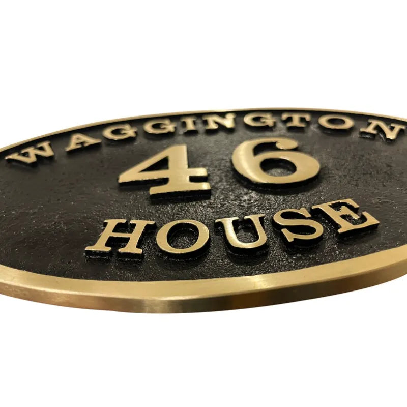 bronze plaque address plate