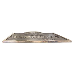 cast bronze memorial plaque