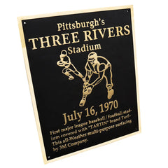 personalized brass plaque