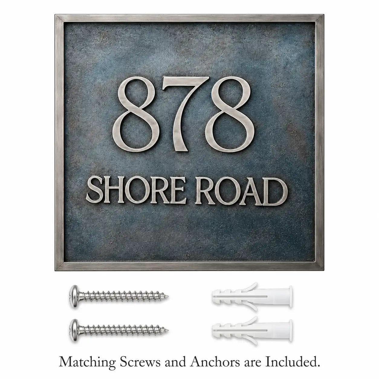 Cast Bronze Plaque alongside included mounting hardware for secure wall installation.