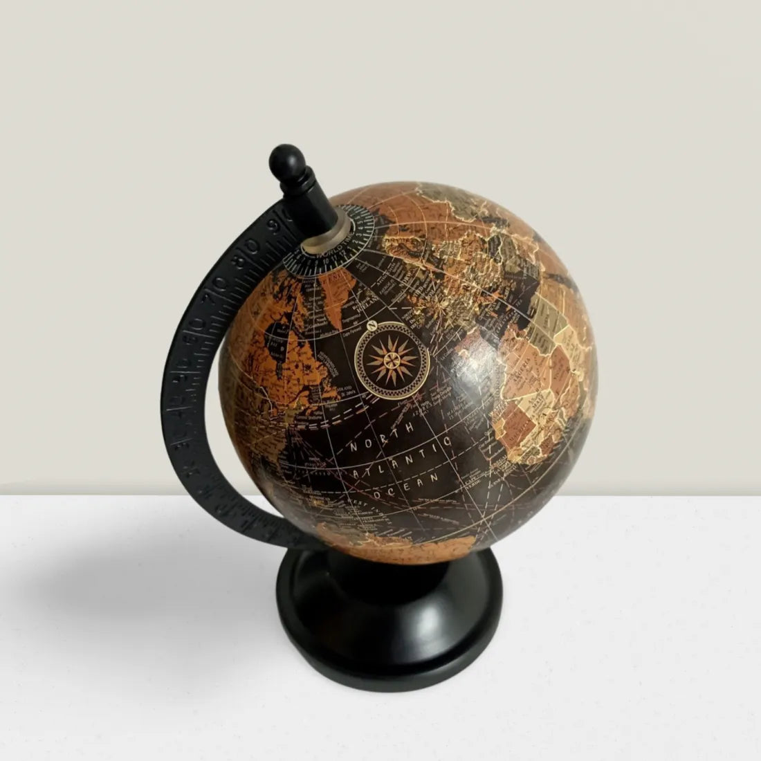 vintage-inspired antique globe for office
