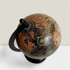 heritage world map globe home accent