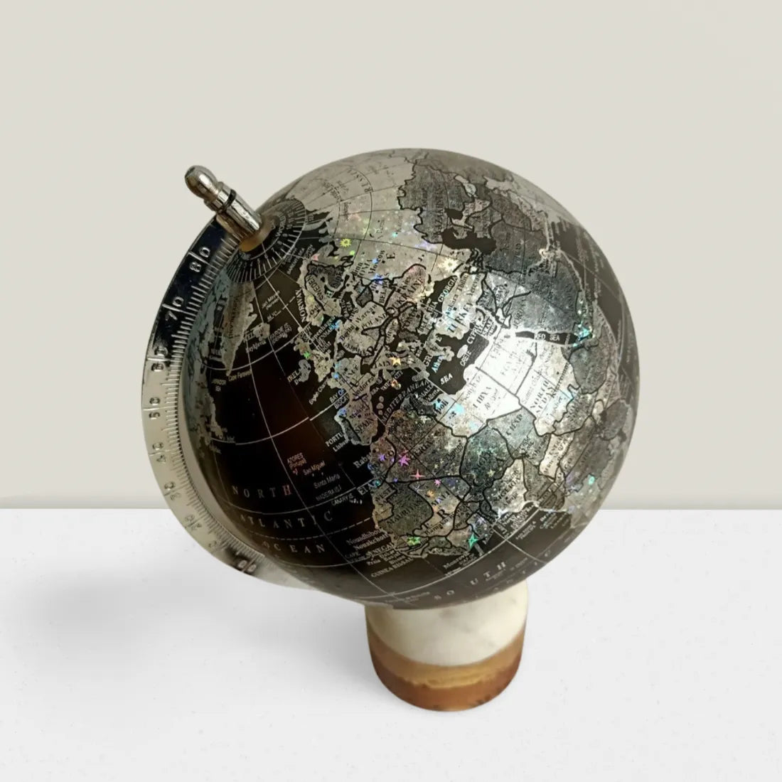traditional antique globe decorative display