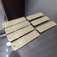 Cast Brass Door Plaque – Custom Address Plate