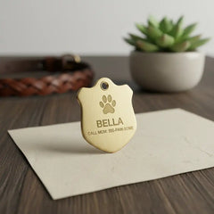 custom brass identification plate